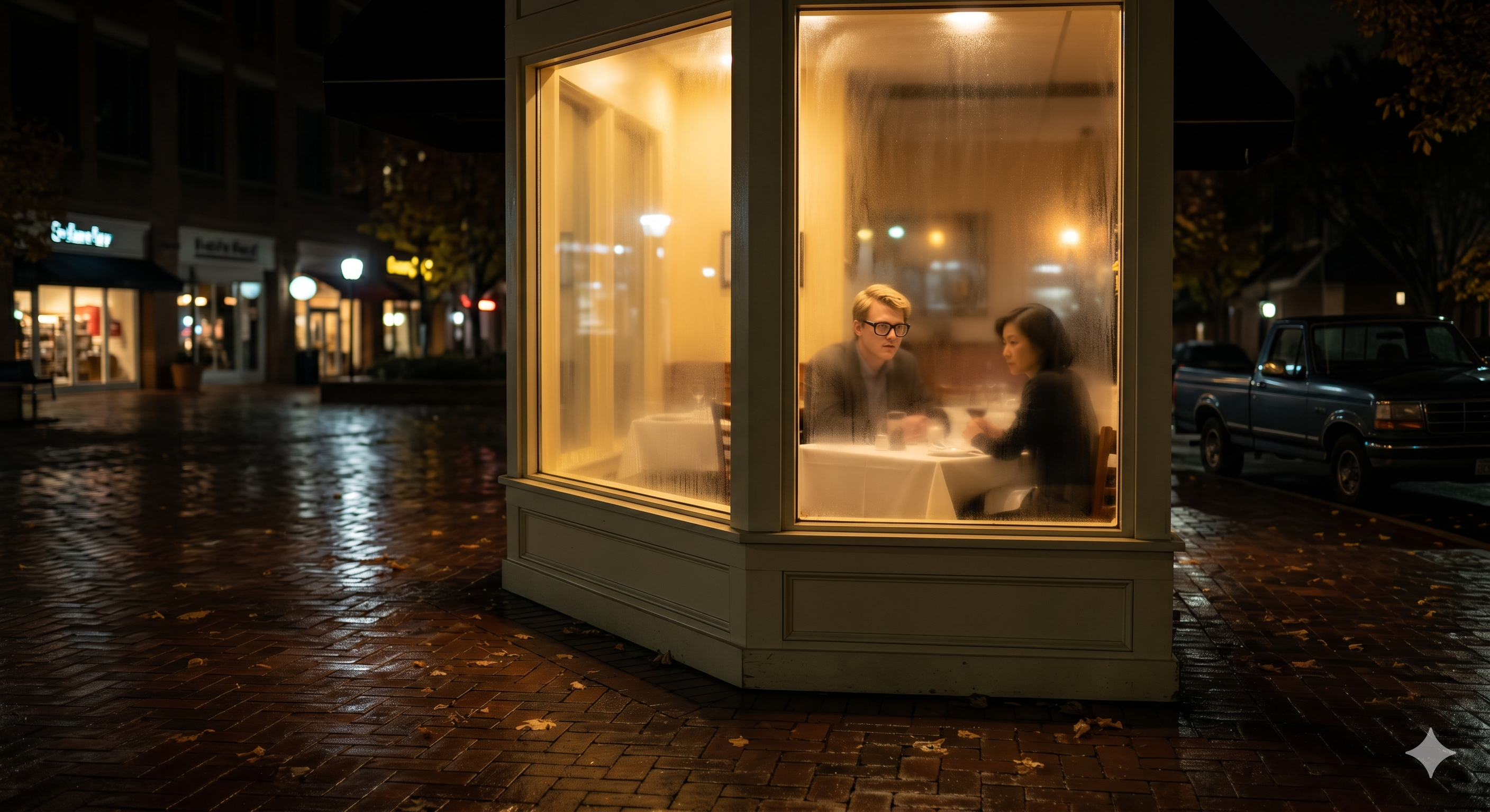 L'Auberge Restaurant, Reston Town Center, Virginia — Night